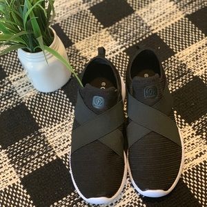 black slip on sneakers